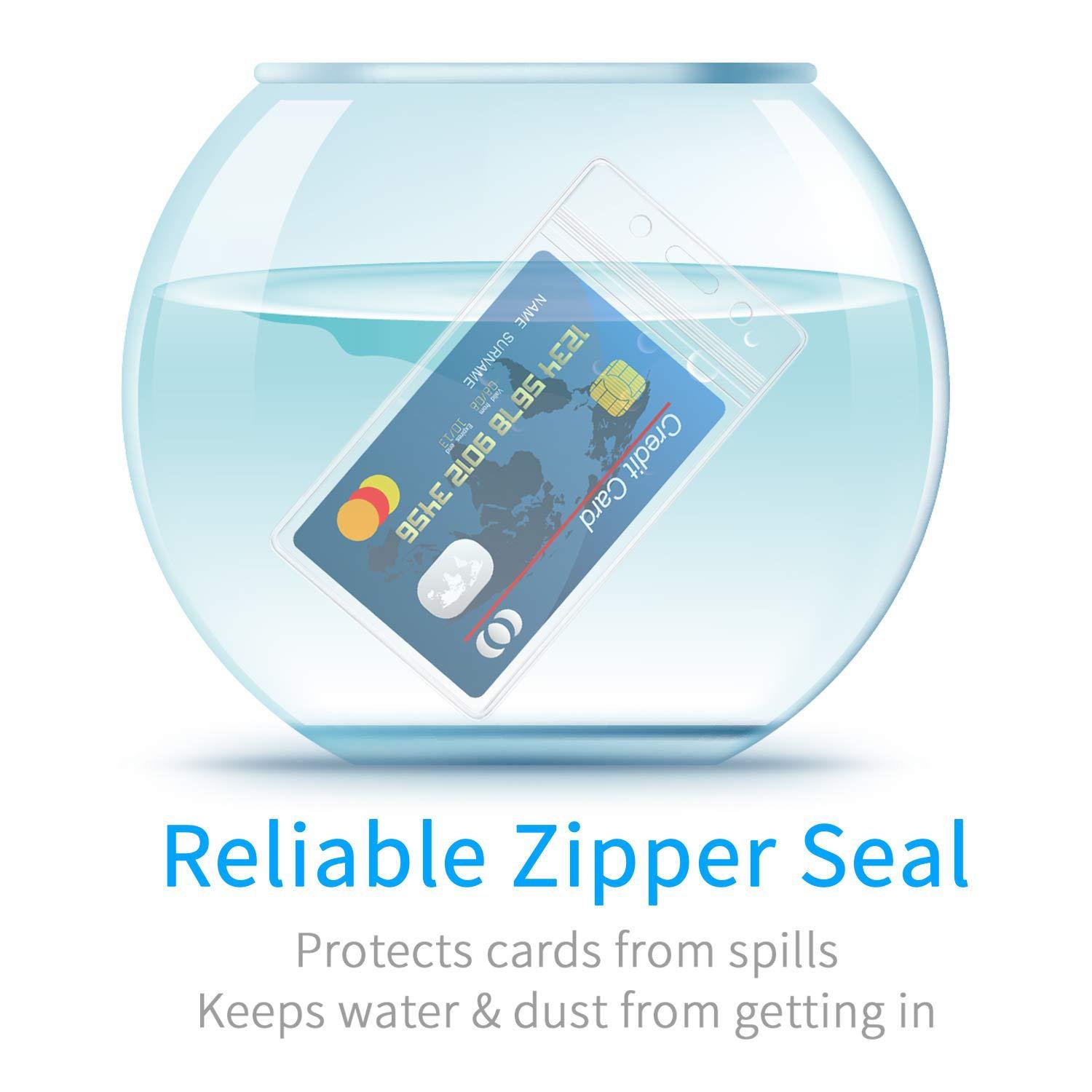 HOT Eco-friendly Transparent Clear PVC Employee's Card Holder ID Card Holders Working Name Badge PVC Card Holder