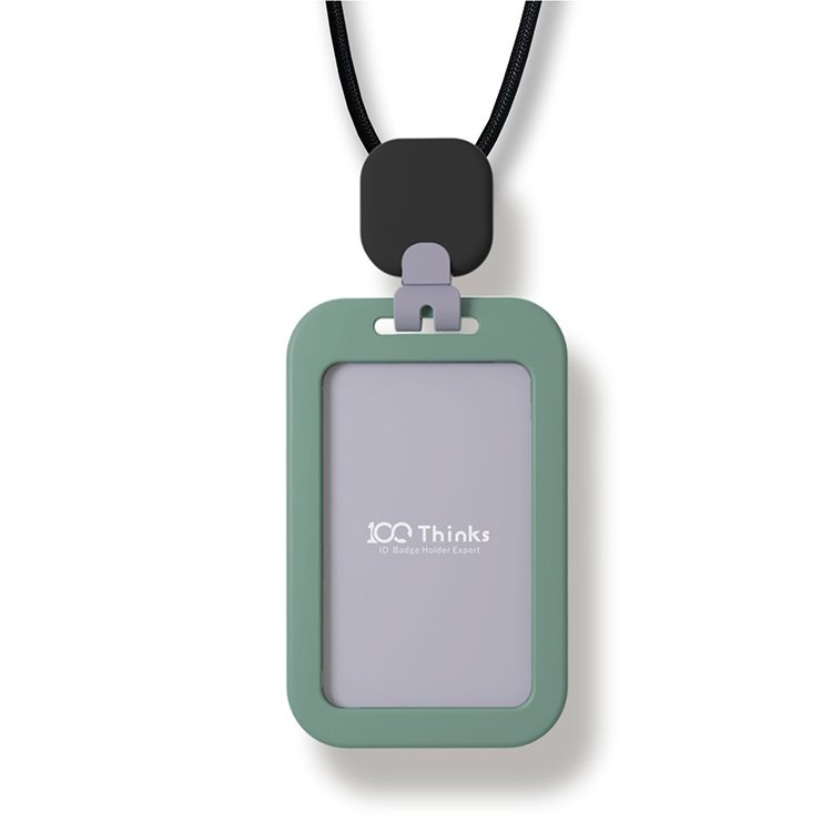 Fashionable Silicone Badges Reel ABS ID Card and Photo/credit Card Holder