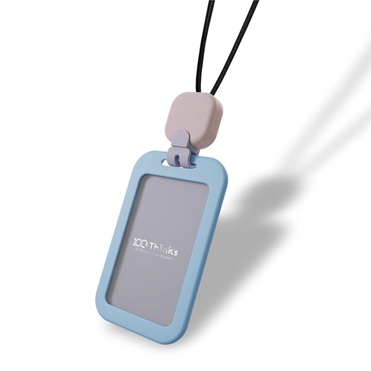 Fashionable Silicone Badges Reel ABS ID Card and Photo/credit Card Holder
