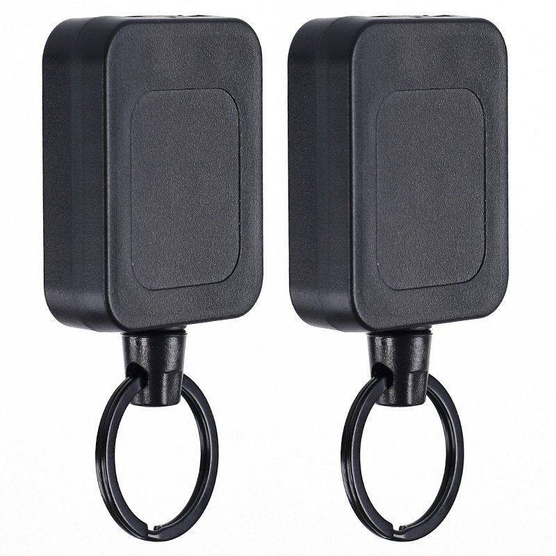 Men good quality Metal heavy duty key ring retractable badge reel with holder
