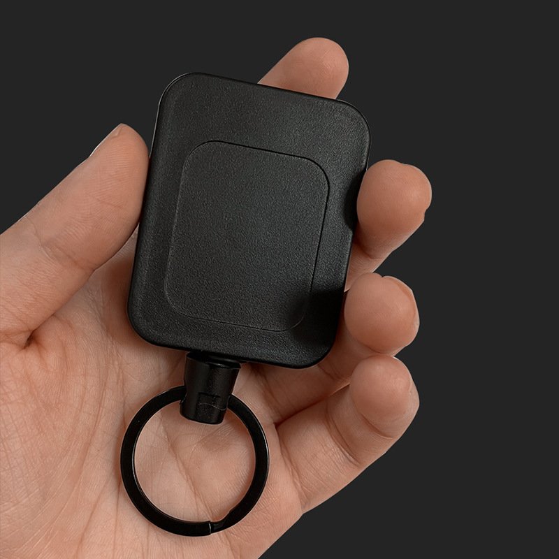Men good quality Metal heavy duty key ring retractable badge reel with holder