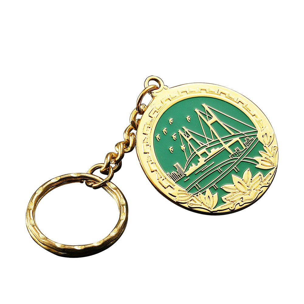 Custom 2D 3D Shape Children's School Bag Pendant Keychain High Quality Alloy Metal with Drip Glue Quality Logo Souvenir Key