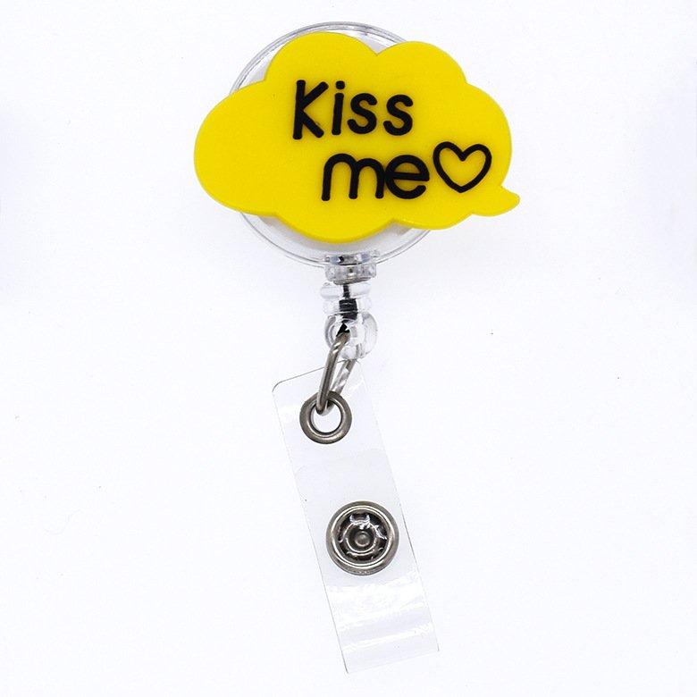 Wholesale PVC Rubber Custom Plastic Badge Reel Medical Field Retractable Badge Card Nurse Accessories Uniform Decoration
