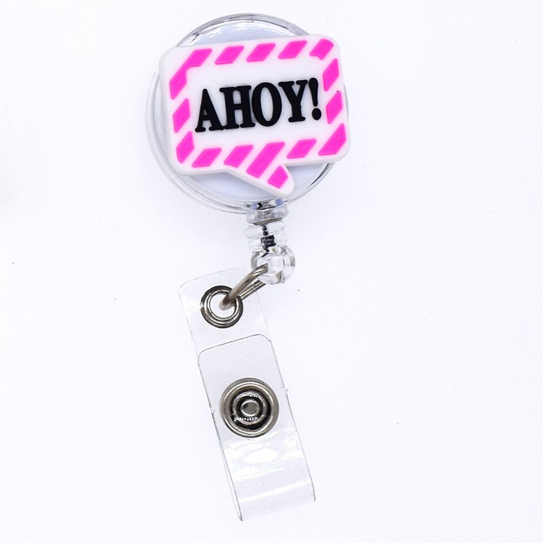 Wholesale PVC Rubber Custom Plastic Badge Reel Medical Field Retractable Badge Card Nurse Accessories Uniform Decoration