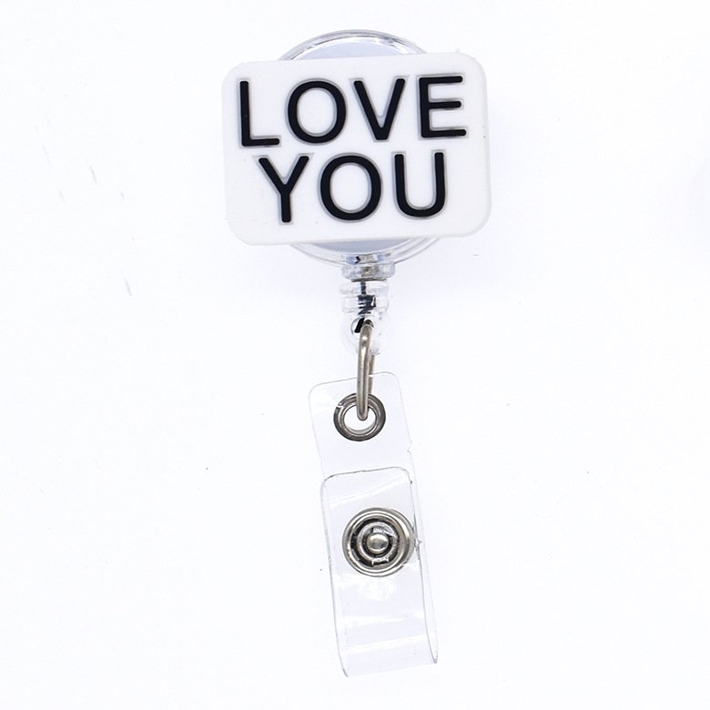 Wholesale PVC Rubber Custom Plastic Badge Reel Medical Field Retractable Badge Card Nurse Accessories Uniform Decoration