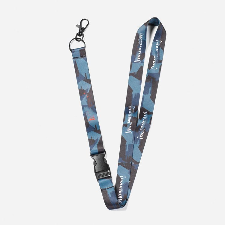 Custom credential Badge Holders with Double Sided Lanyards with Two Bulldog Clips