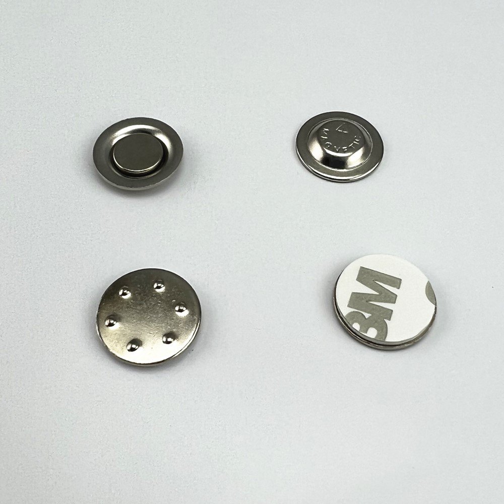 Factory Direct Sale Neodymium Magnet 17mm Round Magnetic Name ID Badge Holder