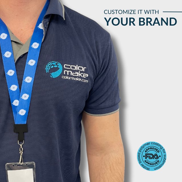 100 units Customizable Badge Holder 90m Lanyard Roll for Sublimation Heat Transfer