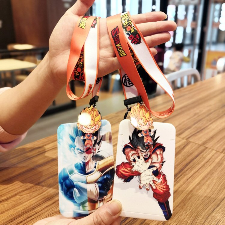 Dragonballl Anime multiple id working card badge holder with lanyard