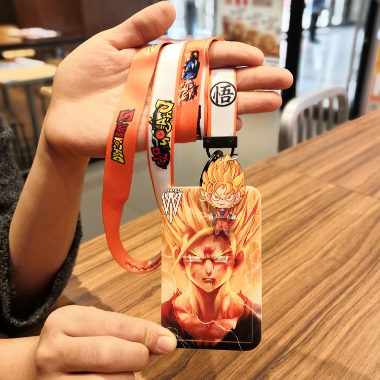 Dragonballl Anime multiple id working card badge holder with lanyard