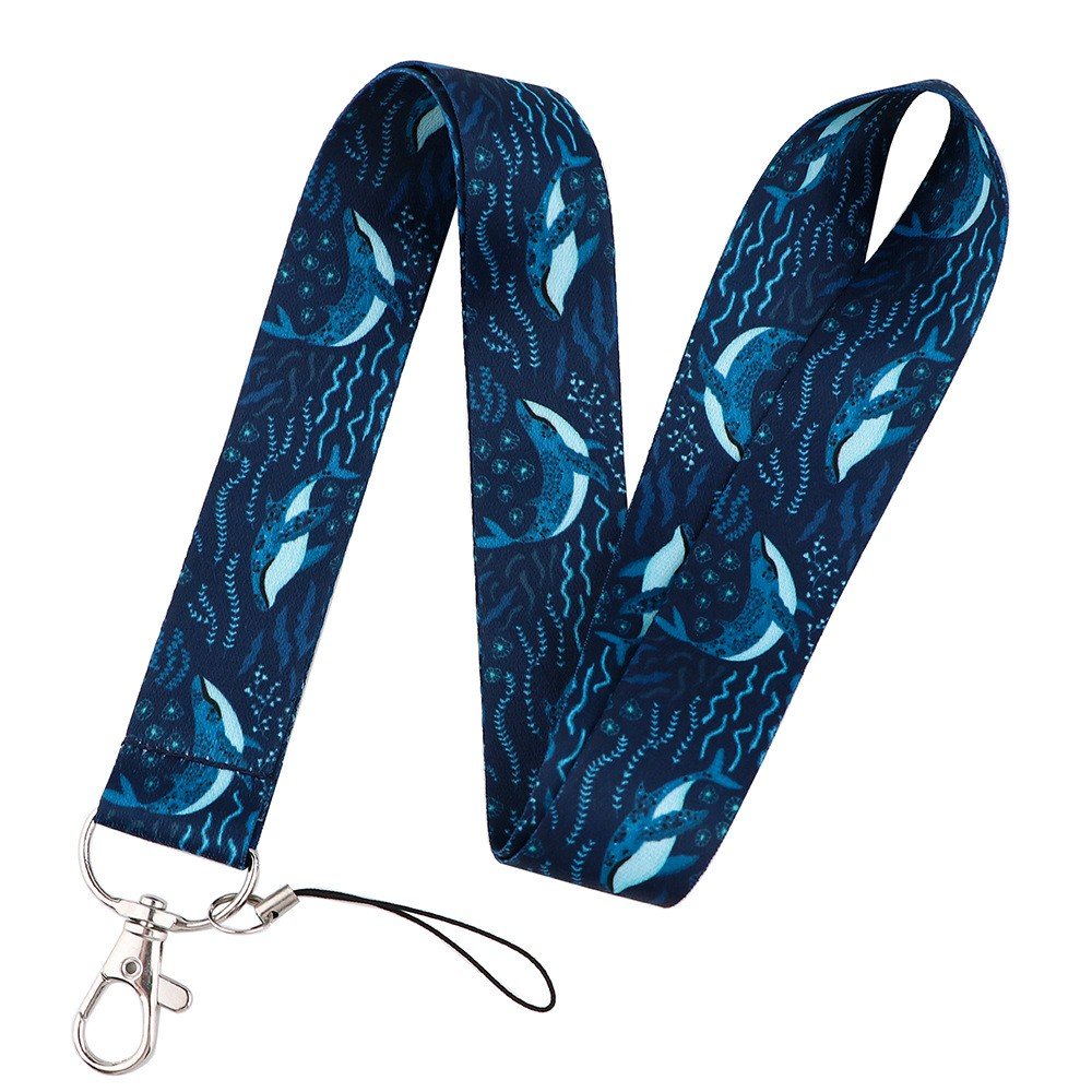 Custom Logo Designer Anime Woven Satin Nylon Polyester Lanyards Sublimated Printing Blank Neck ID Badge Card Holder