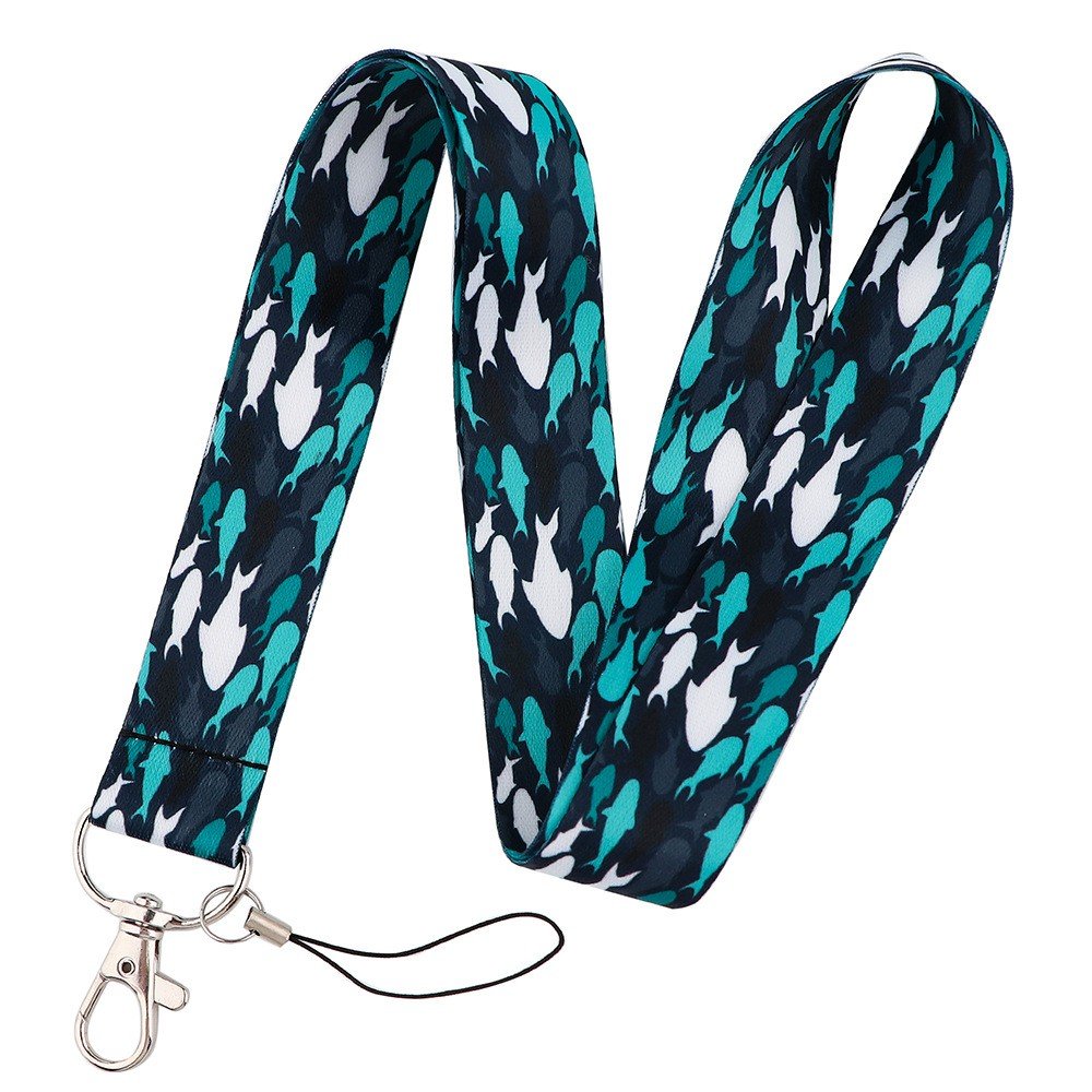 Custom Logo Designer Anime Woven Satin Nylon Polyester Lanyards Sublimated Printing Blank Neck ID Badge Card Holder