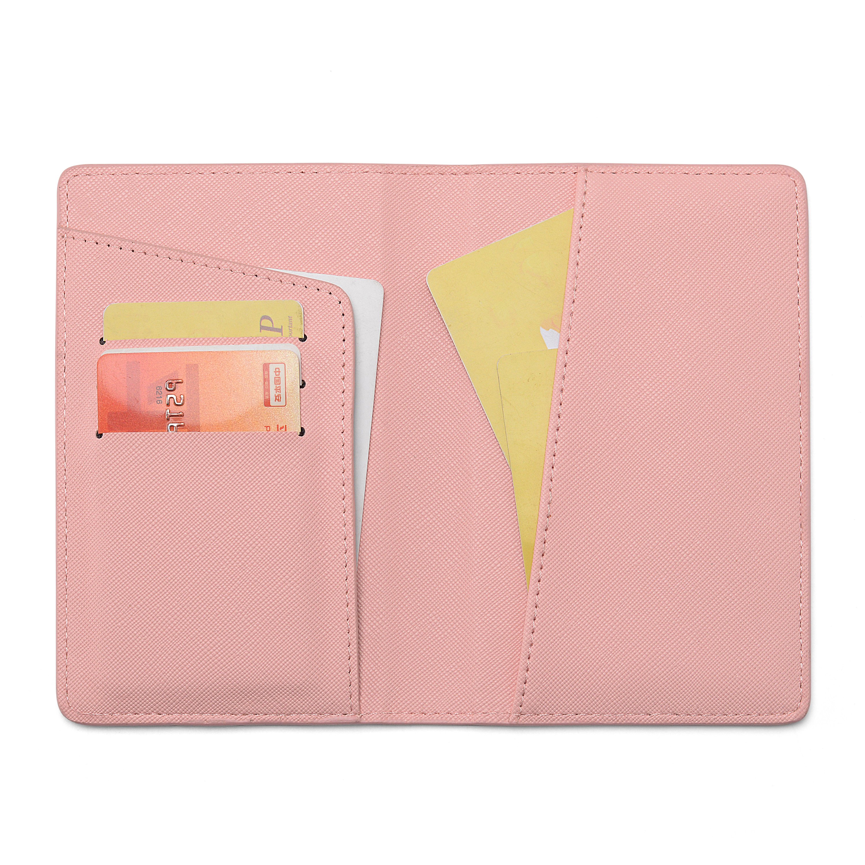 New combination business passport holder with travel luggage tag hotel promotional gift customizable badges travel kit organizer