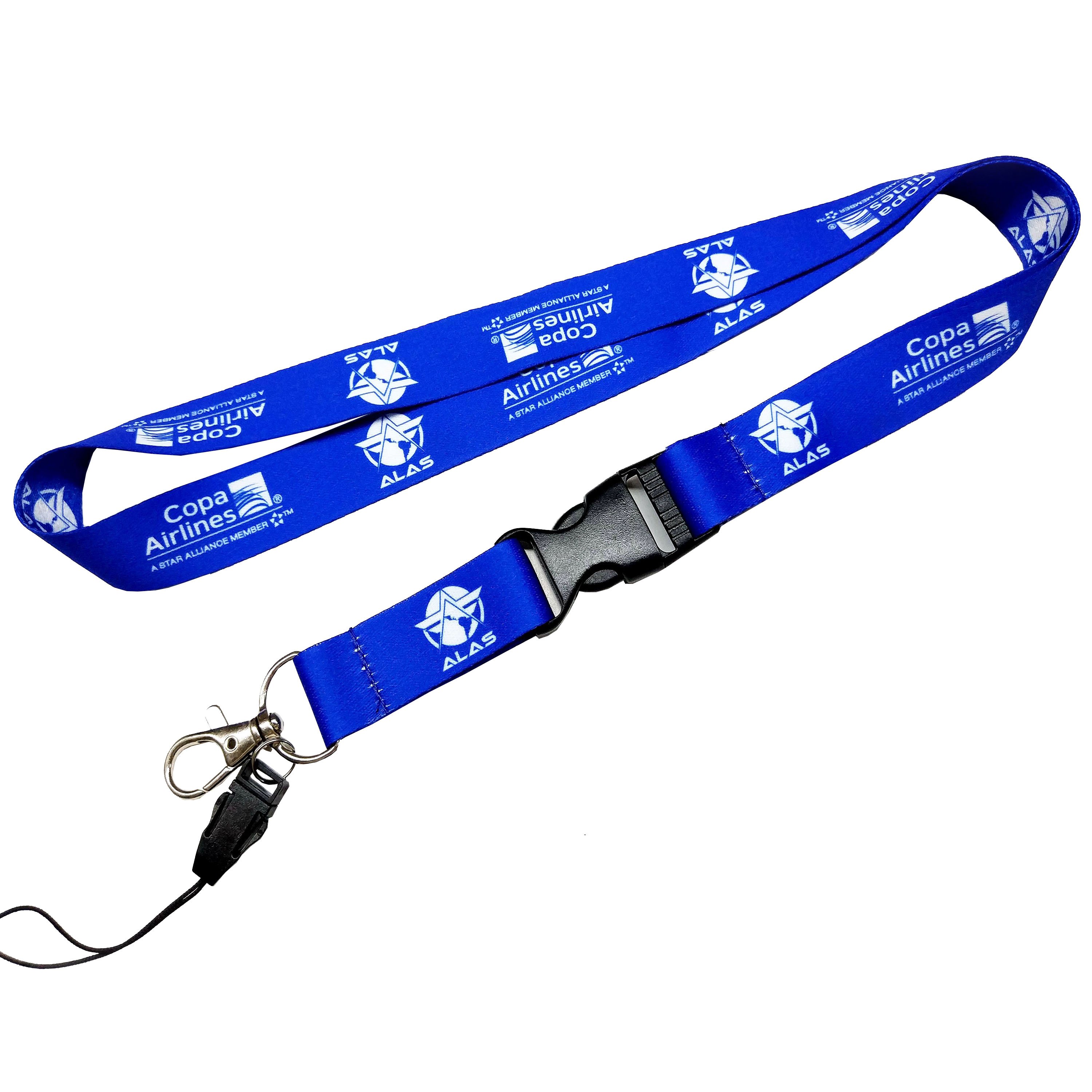 Sublimation Printing Neck Strap Band Lanyard With ID Badge Holder Cell Phone Holder