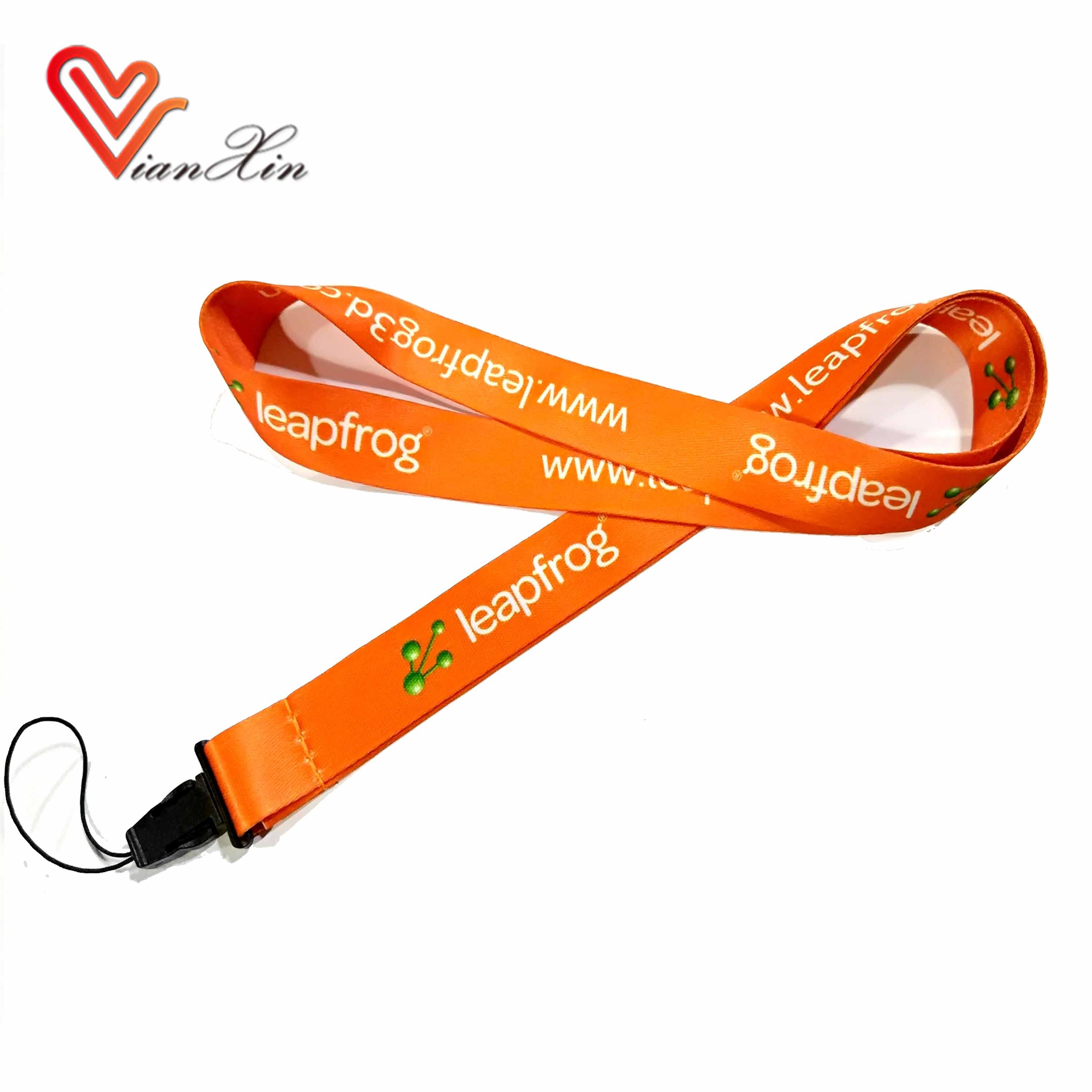 Sublimation Printing Neck Strap Band Lanyard With ID Badge Holder Cell Phone Holder