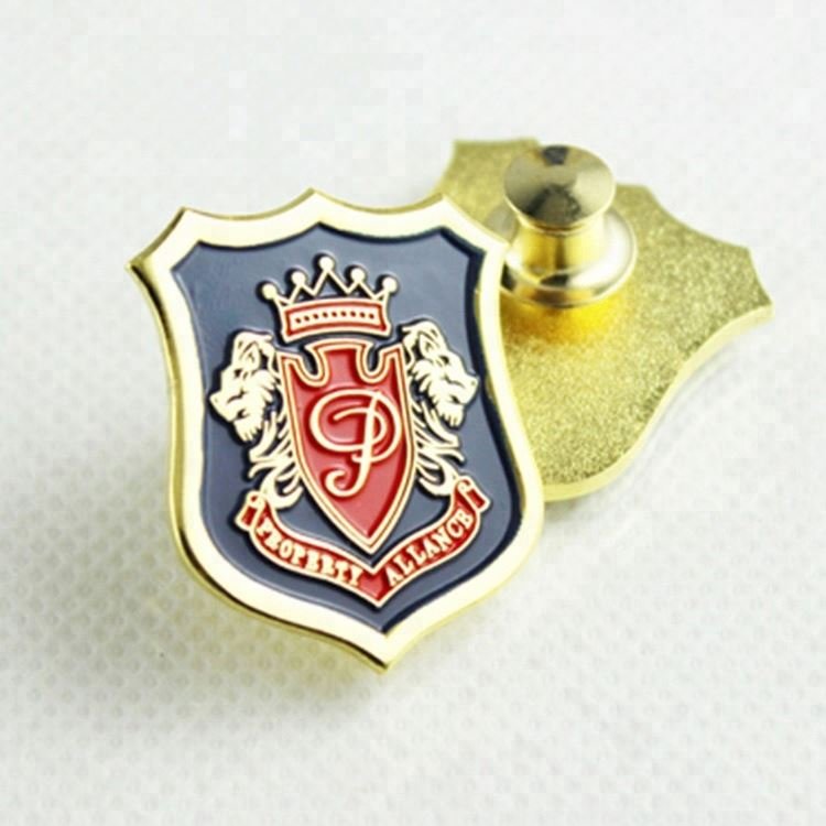 Pin Badge Manufacturer Patterned Holder Enamel Volunteer Custom Round With Logo Ireland Football Badges Army Metal Makers