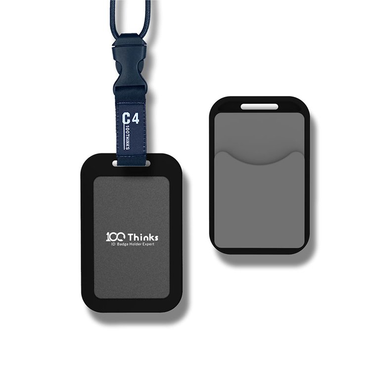 Customized PVC LOGO ID Card Badge Holder Stylish ABS Photo/ Credit/ Business Card Holder with Fashionable Business Style Gifts