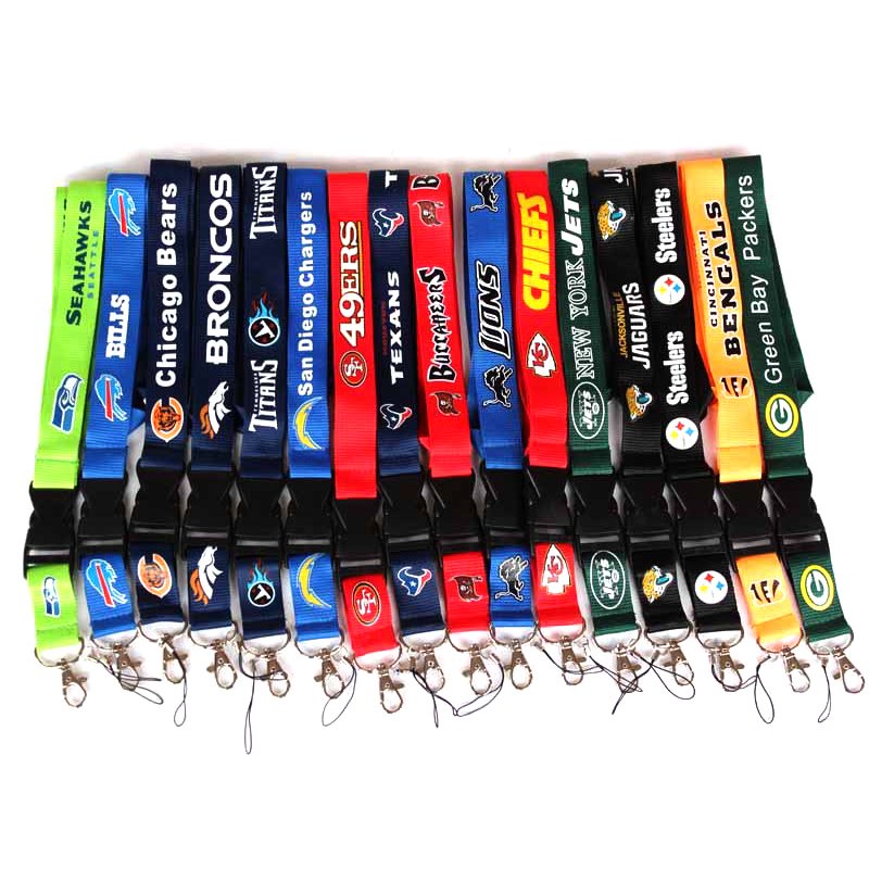Custom lanyards keychain mobile phone lanyard with id card badge holder polyester lanyards