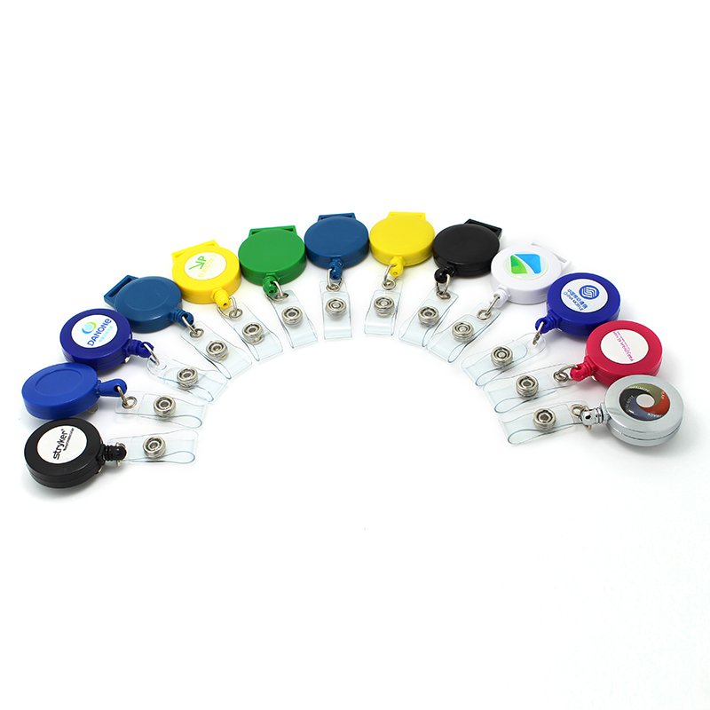 High Quality Customized Design Card Holder Badge holder retractable Reels with Logo