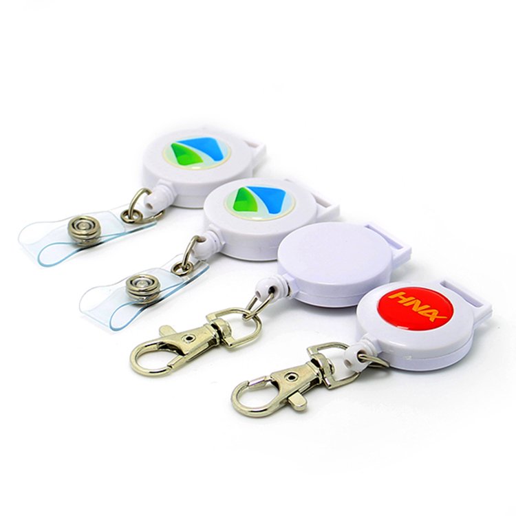 High Quality Customized Design Card Holder Badge holder retractable Reels with Logo