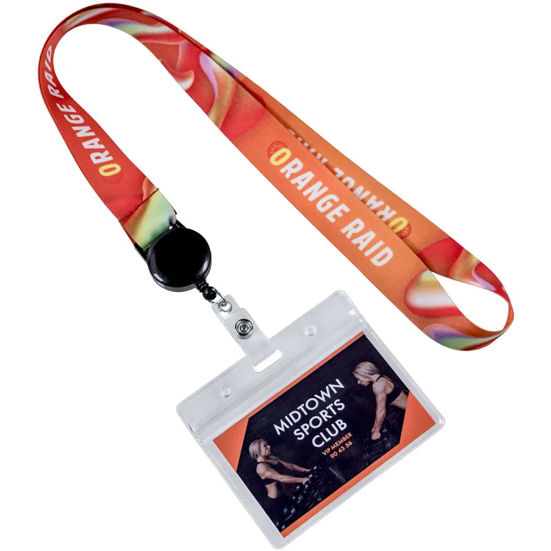 Custom Badge Reel Full Color Custom Lanyards With Badge Holder Printed Lanyard With Card Holders id lace lanyard