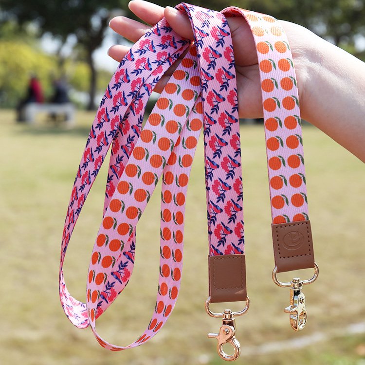 Custom Stylish Durable Soft Polyester Wrist Strap Lanyard Cool Neck Lanyards for ID Badges Holder