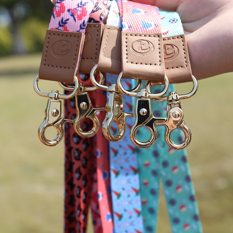Custom Stylish Durable Soft Polyester Wrist Strap Lanyard Cool Neck Lanyards for ID Badges Holder