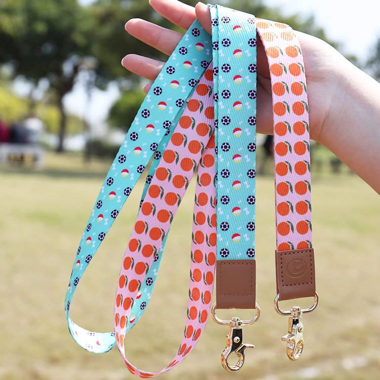 Custom Stylish Durable Soft Polyester Wrist Strap Lanyard Cool Neck Lanyards for ID Badges Holder