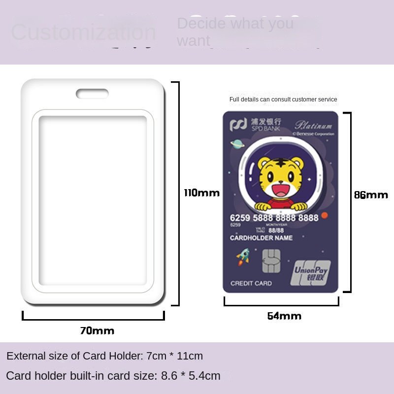 Oem Custom Card Holder Card Badge Horizontal And Vertical Id Cards Holders Custom Pattern Any Number Of Customization