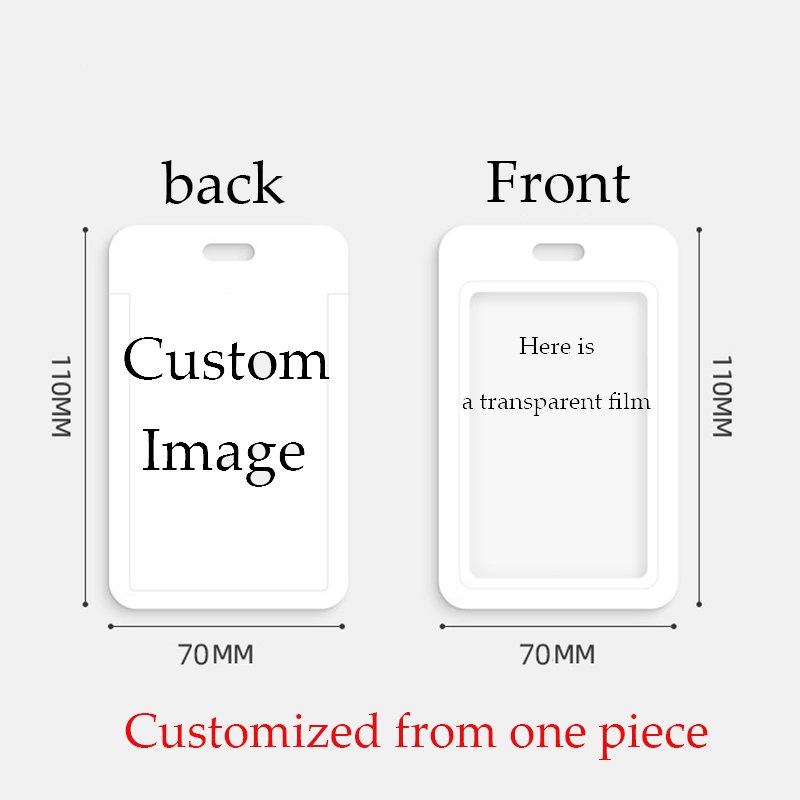 Oem Custom Card Holder Card Badge Horizontal And Vertical Id Cards Holders Custom Pattern Any Number Of Customization