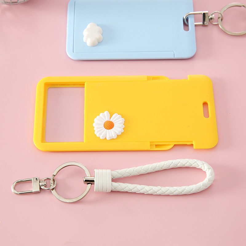Custom Cute ID Card Holder Keychain Meal Card Protective Case Badge Holder with Retractable Reel for Kids Teens Back to School