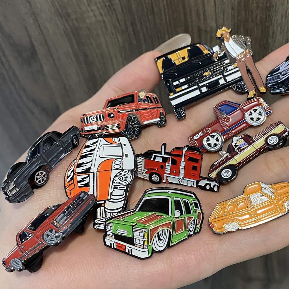 Custom Metal Badges Enamel Mexican Cap Pin Aggregate Flag Coloring Car Chevy Lapel Pin For Chapo Hat Pin