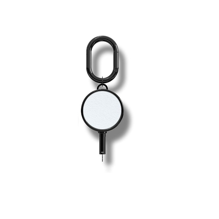 Custom Retractable PVC Name Badge Metal Pull Reel ID Holder