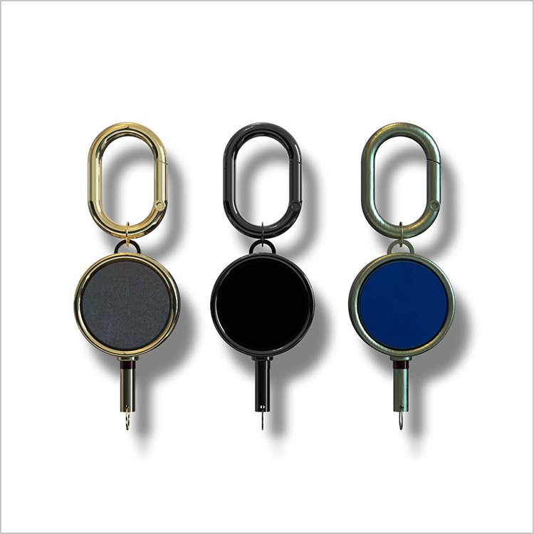 Custom Retractable PVC Name Badge Metal Pull Reel ID Holder