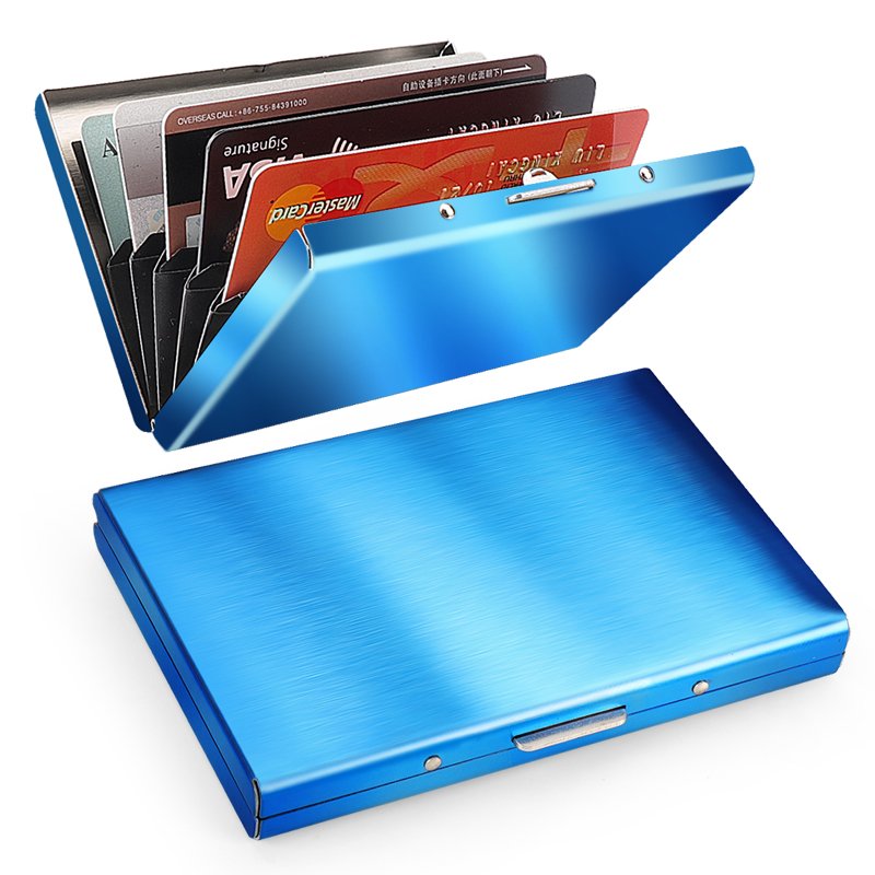 LATROU - FRID metal credit card holder Multi Business Card Case Wallet Credit card ID Case Holder for Men and Women use