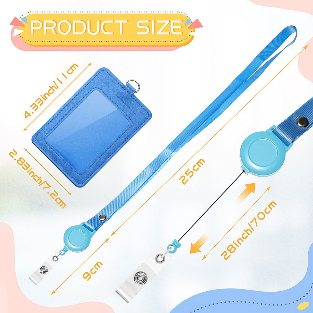 Waterproof college sublimation blank retractable badge safety buckle breakaway lanyard with id badge holder