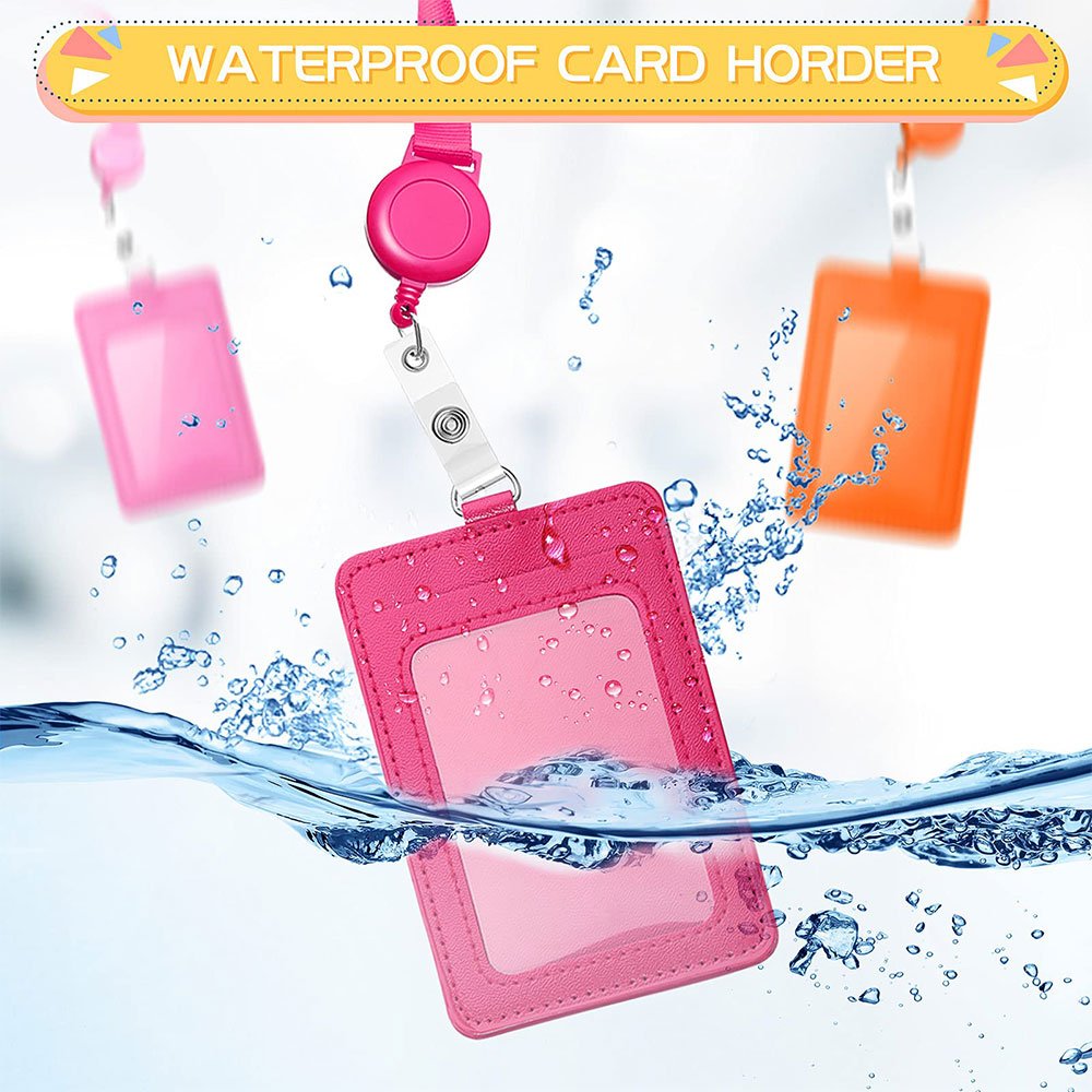 Waterproof college sublimation blank retractable badge safety buckle breakaway lanyard with id badge holder