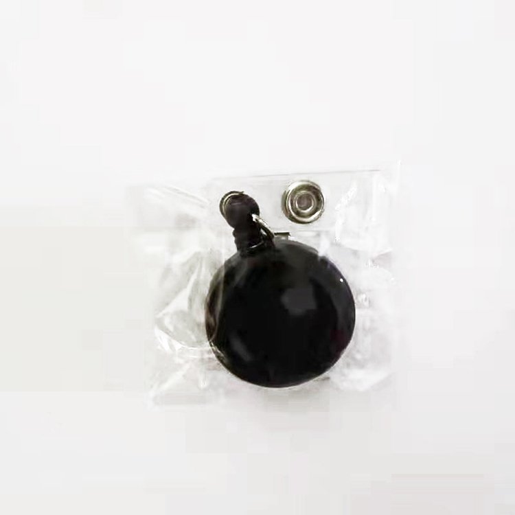 Wholesale round Plastic Yoyo Key Holder Sublimation Retractable Badge Reel with Metal Alligator Clip