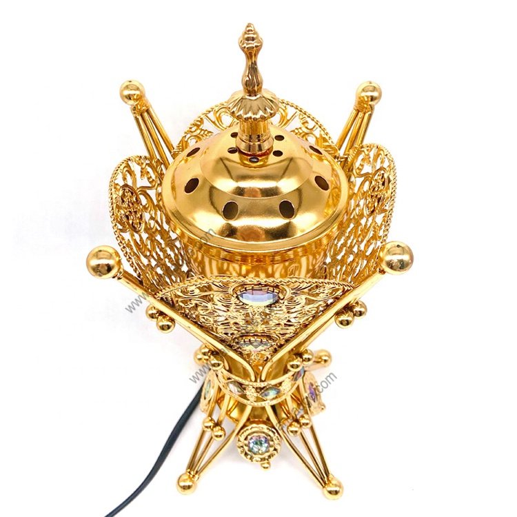 Metal Electric Portable Incense Burner Electric And Charcoal Bakhoor