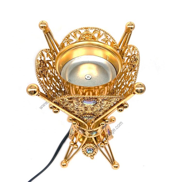 Metal Electric Portable Incense Burner Electric And Charcoal Bakhoor