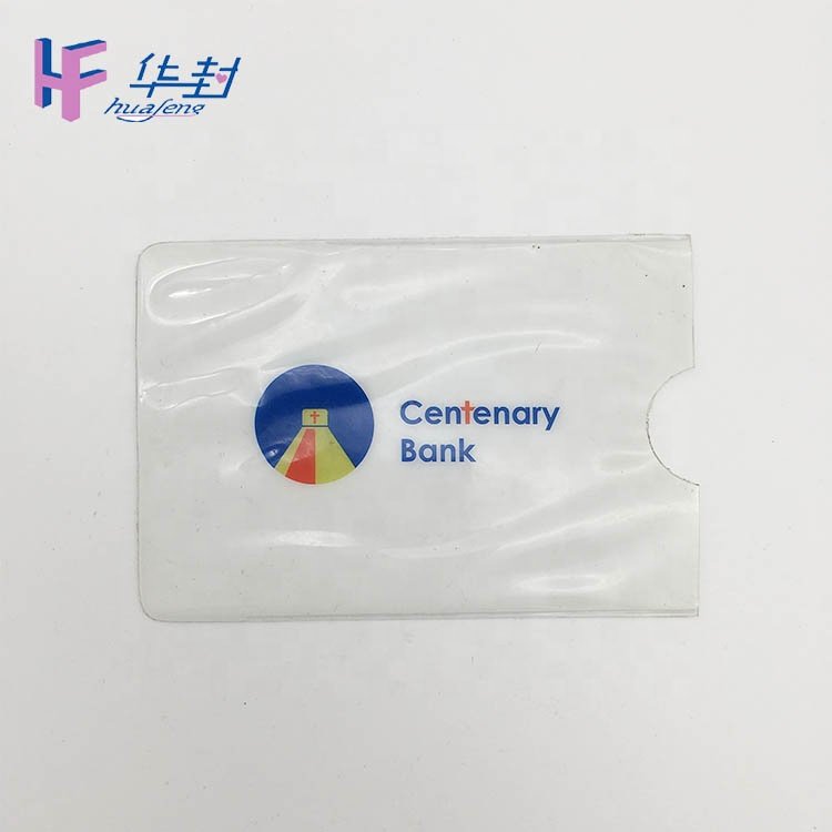 New design clear PVC plastic ID Card Pouch Plastic Badge Holder pvc card holder credit card holder