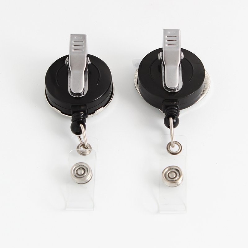 Nurse Retractable Bling Rhinestone ID Card Holder RN Badge Reel Medical with Alligator Clip for School Office Doctor