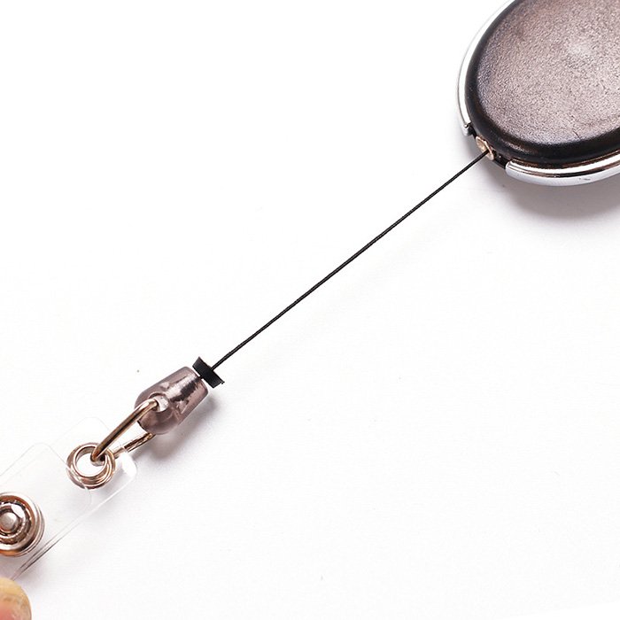 retractable badge reel with carabiner belt clip nurse ID card badge holder