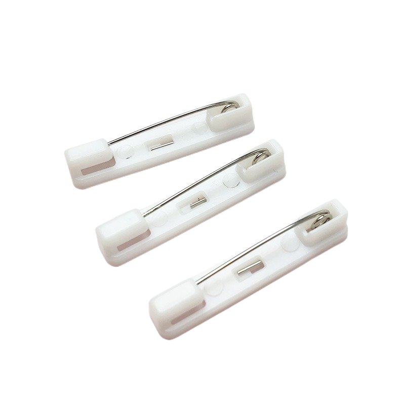 Stock Available China Factory Wholesale Name Tag Manufacture Plastic Safety Pin