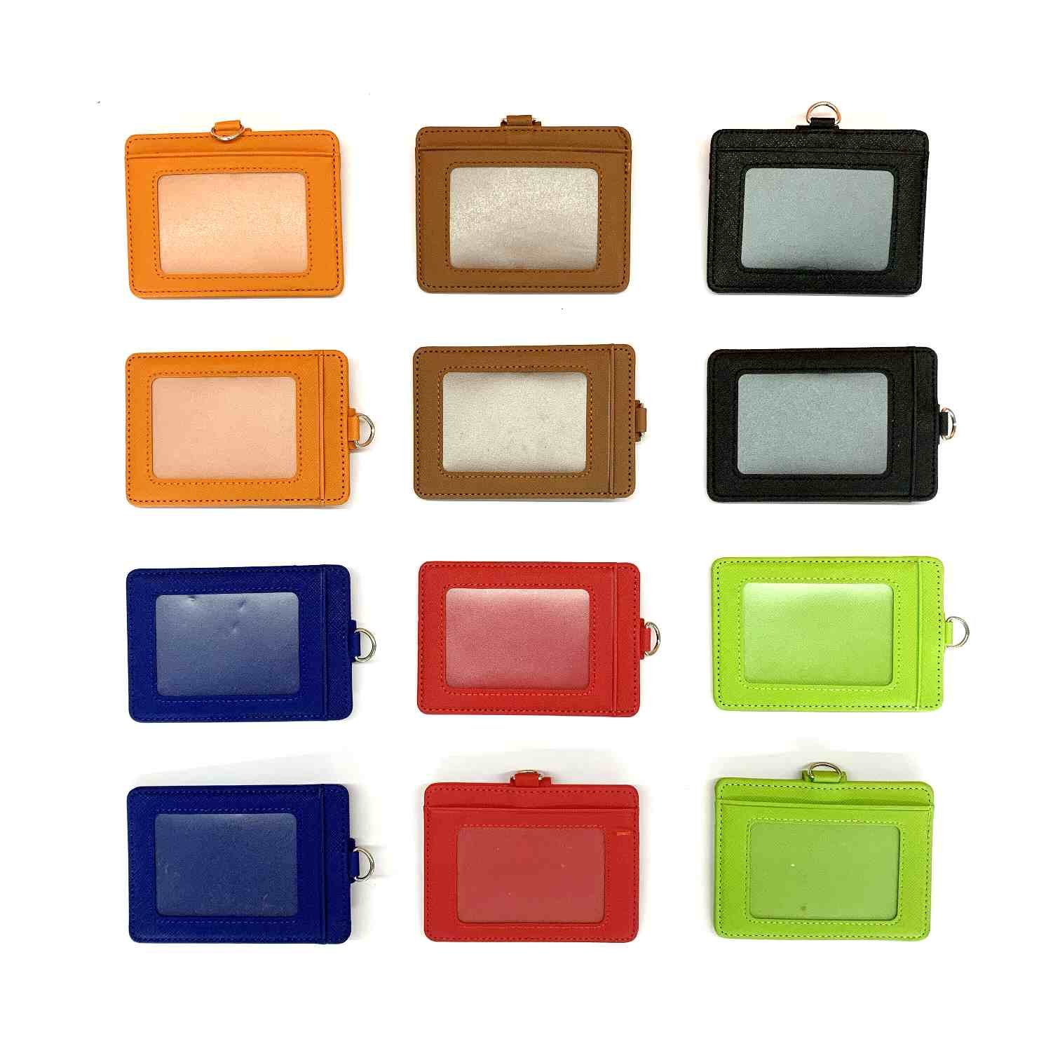 Vertical Transparent Card Holder Badge Work Sealed Waterproof Id Card Pvc Id Protection Car Id Card Holder