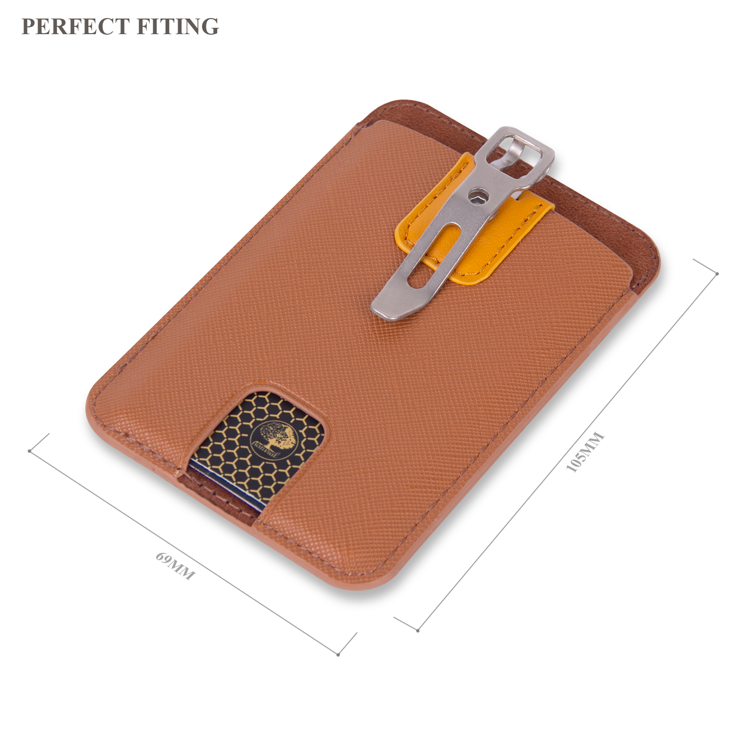 LEEFIRST Creative Nursing Badge Holder Wallet and PU Leather ID Credit Holder with Metal Clip and 4 Cards Slot