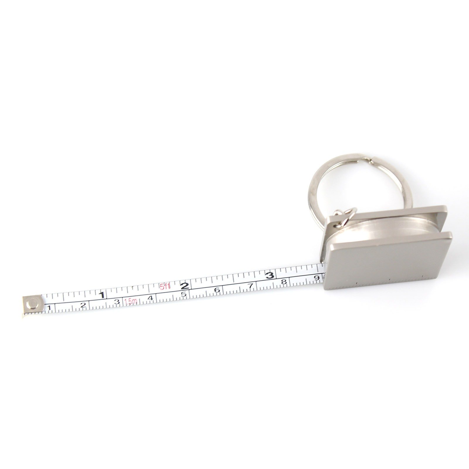 Mini Zinc Alloy Retractable Practical Tape Measure Tool Keychain