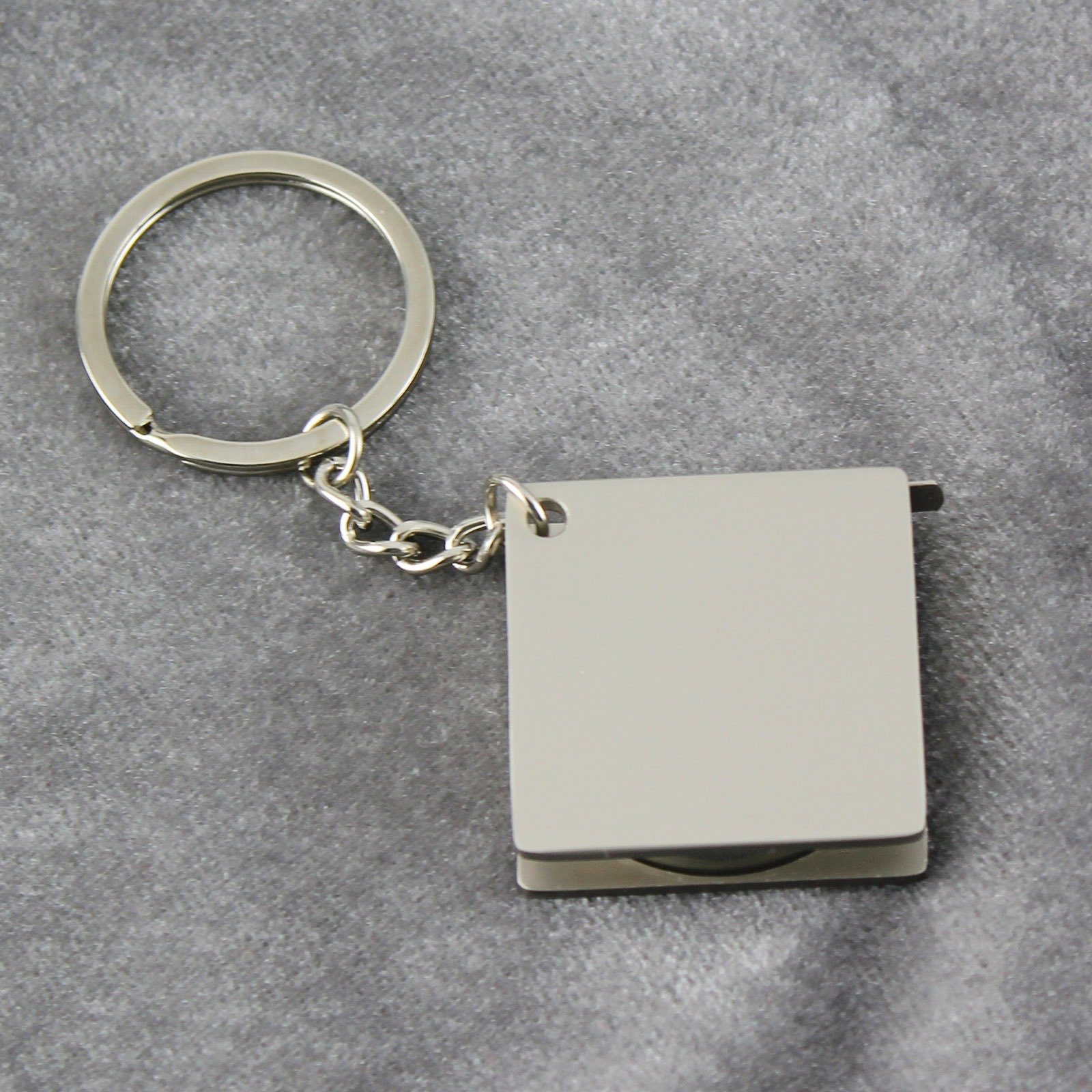 Mini Zinc Alloy Retractable Practical Tape Measure Tool Keychain