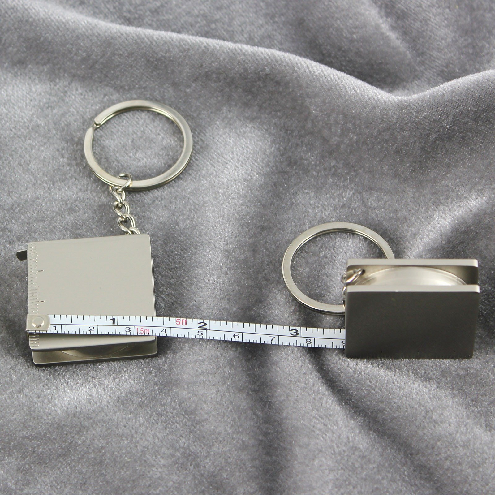 Mini Zinc Alloy Retractable Practical Tape Measure Tool Keychain