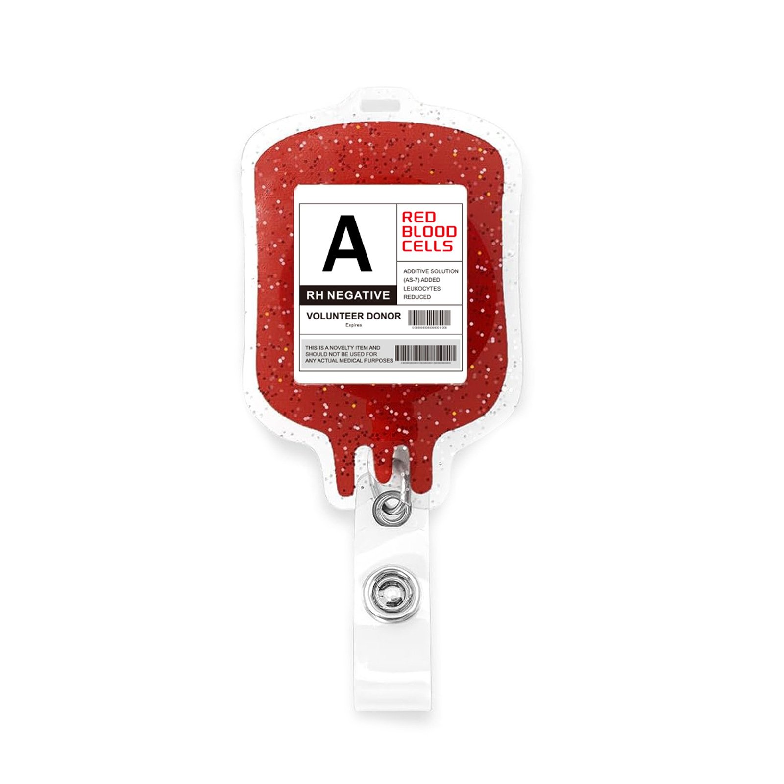 Medical Nurse Series Badge Reel Blood Transfusion Bag For Hospital Retractable Badge Holder